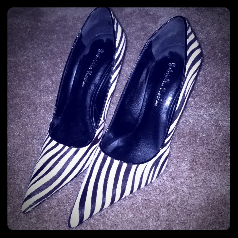 Zebra Print Heels by Gabriella Rocha